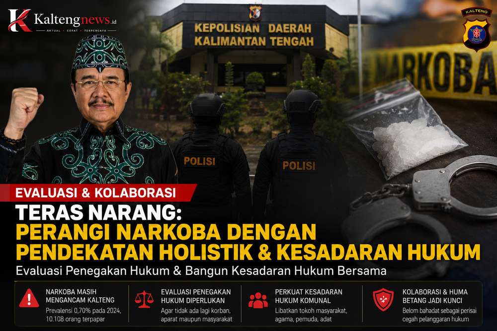 Teras Narang Dorong Evaluasi Penegakan Hukum dan Penguatan Kesadaran Anti-Narkoba di Kalteng