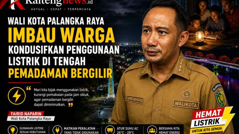 Palangka Raya Imbau Warga Bijak Gunakan Listrik di Tengah Pemadaman Bergilir