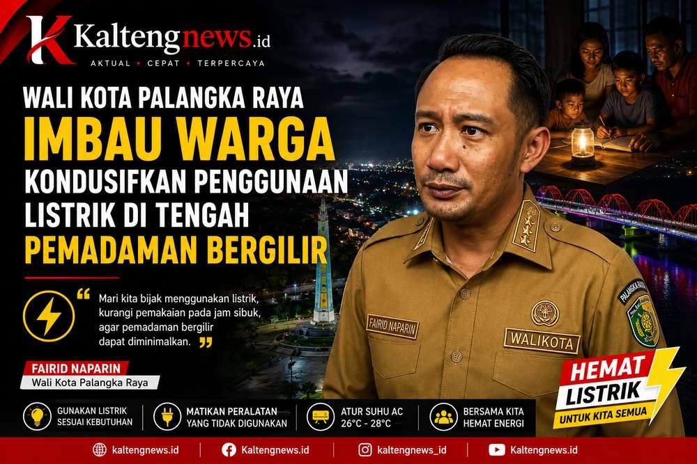 Palangka Raya Imbau Warga Bijak Gunakan Listrik di Tengah Pemadaman Bergilir