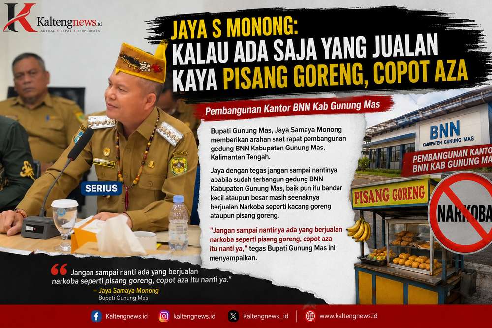 Jaya Monong: Jangan Ada Narkoba Dijual Seperti Pisang Goreng