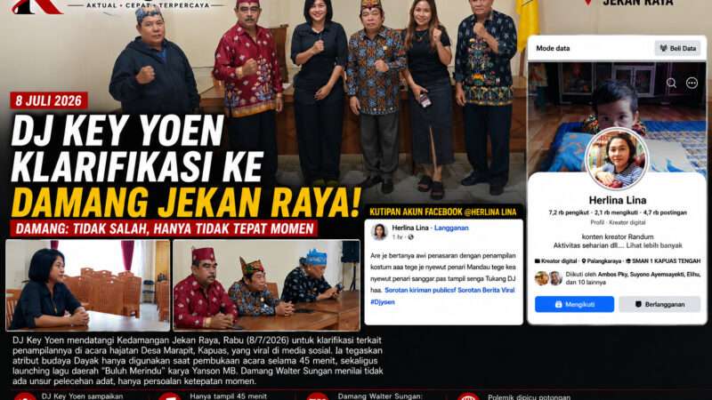 Klarifikasi di Kedamangan Jekan Raya: DJ Key Yoen Tidak Salah, Hanya Tidak Tepat Momen