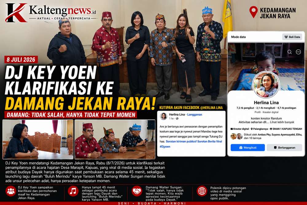Klarifikasi di Kedamangan Jekan Raya: DJ Key Yoen Tidak Salah, Hanya Tidak Tepat Momen