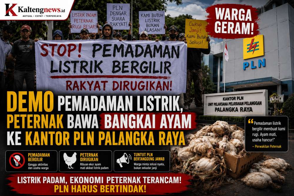 Peternak Tebar Bangkai Ayam di Kantor PLN, Protes Pemadaman Listrik Bergilir yang Dinilai Rugikan Rakyat