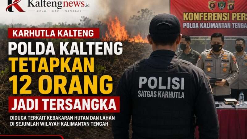 Polda Kalteng Tetapkan 12 Orang sebagai Tersangka Karhutla