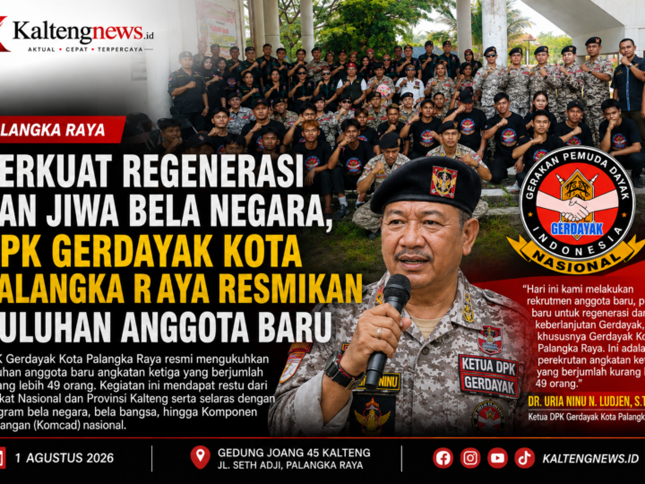 Perkuat Regenerasi, DPK Gerdayak Kota Palangka Raya Resmikan Puluhan Anggota Baru