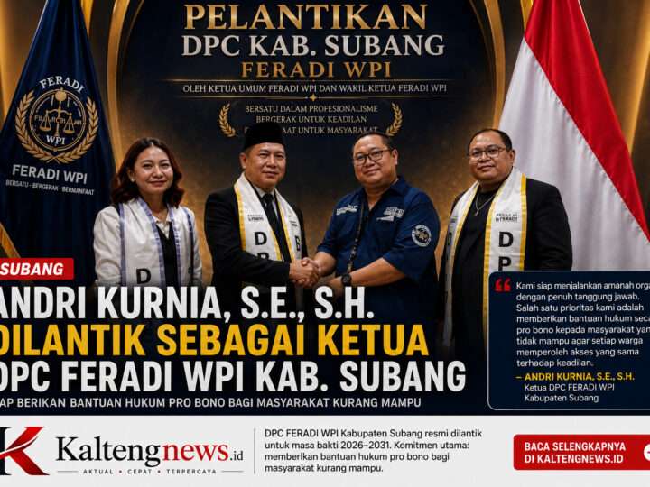 Andri Kurnia Pimpin DPC FERADI WPI Subang, Siap Perluas Layanan Bantuan Hukum Pro Bono