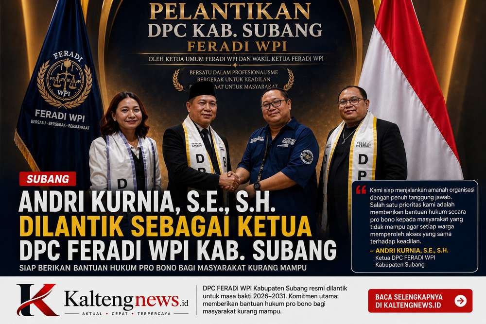 Andri Kurnia Pimpin DPC FERADI WPI Subang, Siap Perluas Layanan Bantuan Hukum Pro Bono
