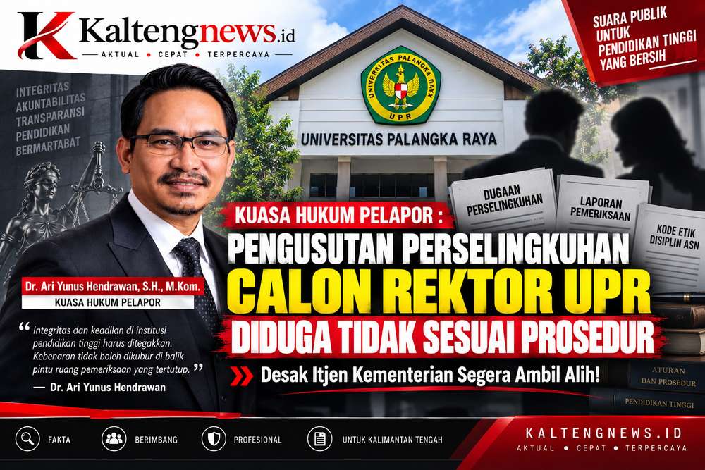 Kuasa Hukum Pelapor Desak Itjen Ambil Alih Kasus Dugaan Perselingkuhan Calon Rektor UPR