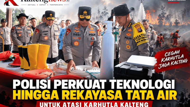 Polri Perkuat Teknologi dan Rekayasa Tata Air Hadapi Karhutla Kalteng