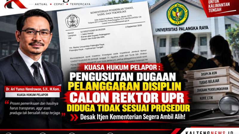 Kuasa Hukum Pelapor Soroti Proses Pemeriksaan Dugaan Pelanggaran Disiplin di UPR, Desak Itjen Turun Tangan