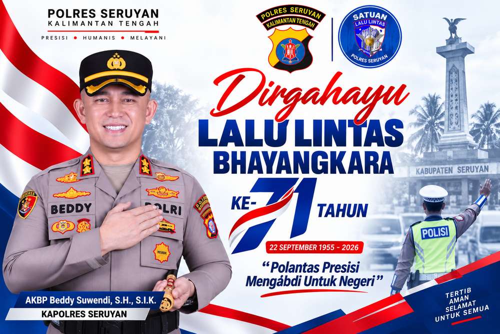 Dirgahayu Lalu Lintas Bhayangkara ke-71, Kapolres Seruyan: Pengabdian Harus Berorientasi pada Pelayanan Masyarakat