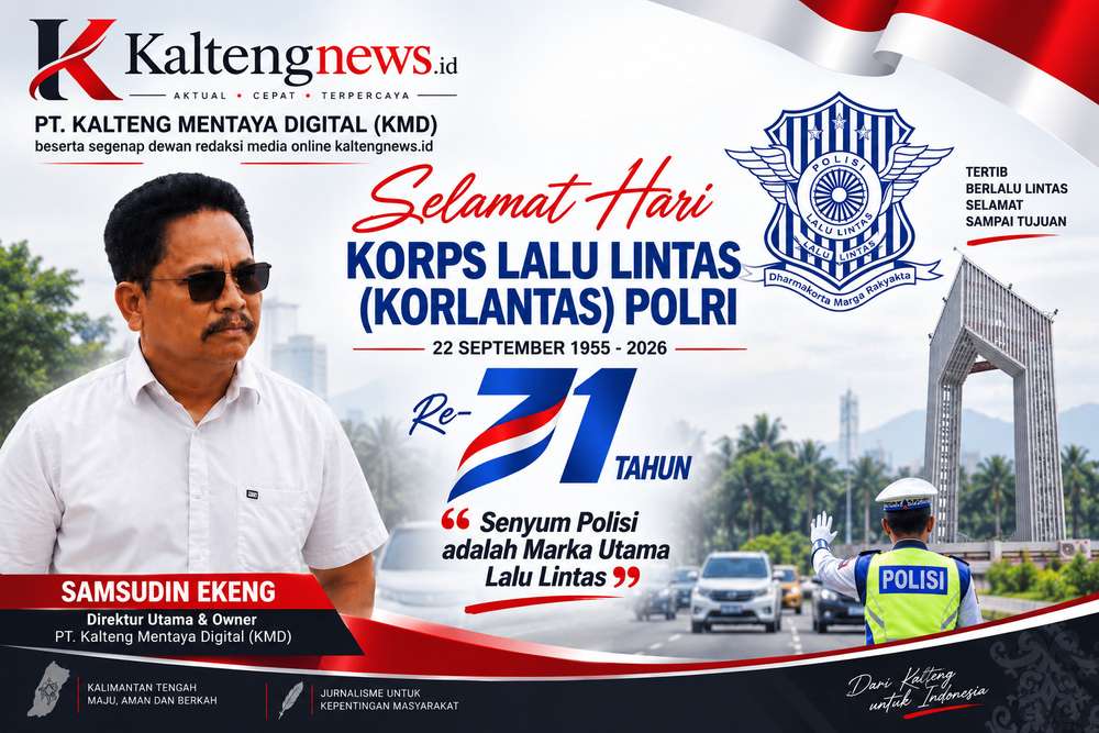 Kaltengnews.id Sampaikan Selamat Hari Lalu Lintas Bhayangkara ke-71