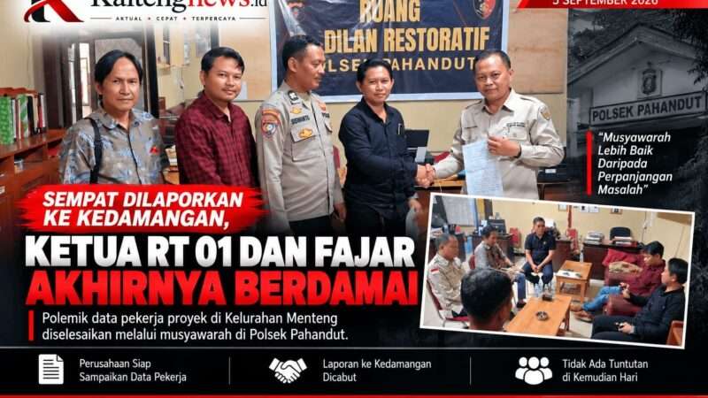 Sempat Dilaporkan ke Kedamangan, Ketua RT 01 dan Fajar Akhirnya Berdamai