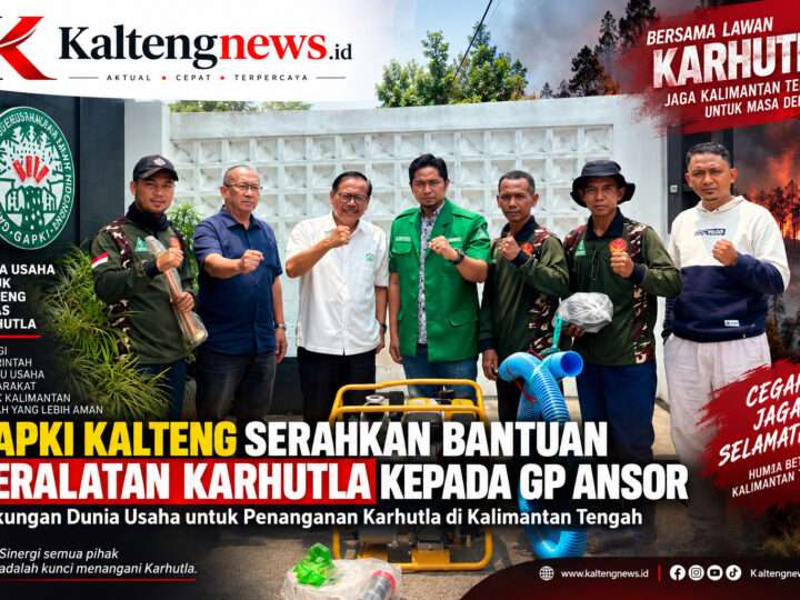 GAPKI Kalteng Salurkan Bantuan Peralatan Karhutla untuk GP Anso