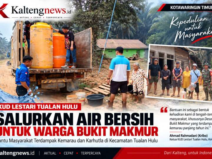 KUD Lestari Salurkan Air Bersih untuk Warga Bukit Makmur Tualan Hulu