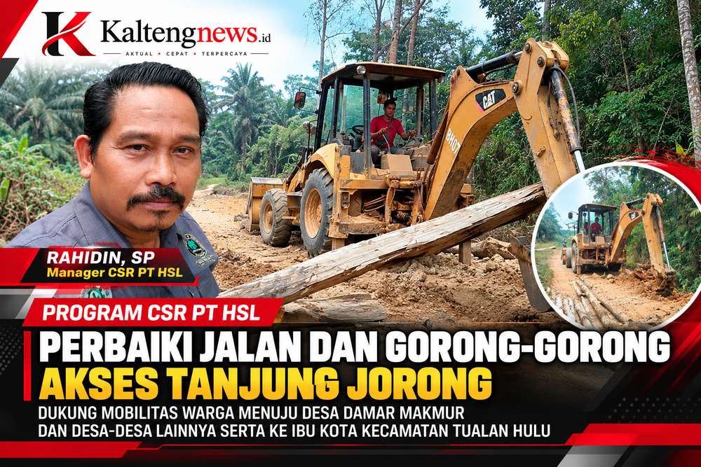 PT HSL Perbaiki Jalan dan Gorong-Gorong Akses Tanjung Jorong, Dukung Mobilitas Warga Tualan Hulu