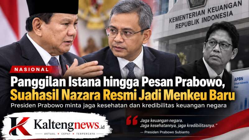 Panggilan Istana hingga Pesan Prabowo, Suahasil Nazara Resmi Jadi Menkeu Baru