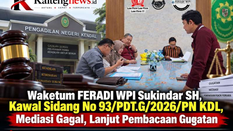 Mediasi Gagal, Sidang Perkara No. 93/Pdt.G/2026/PN Kdl Berlanjut