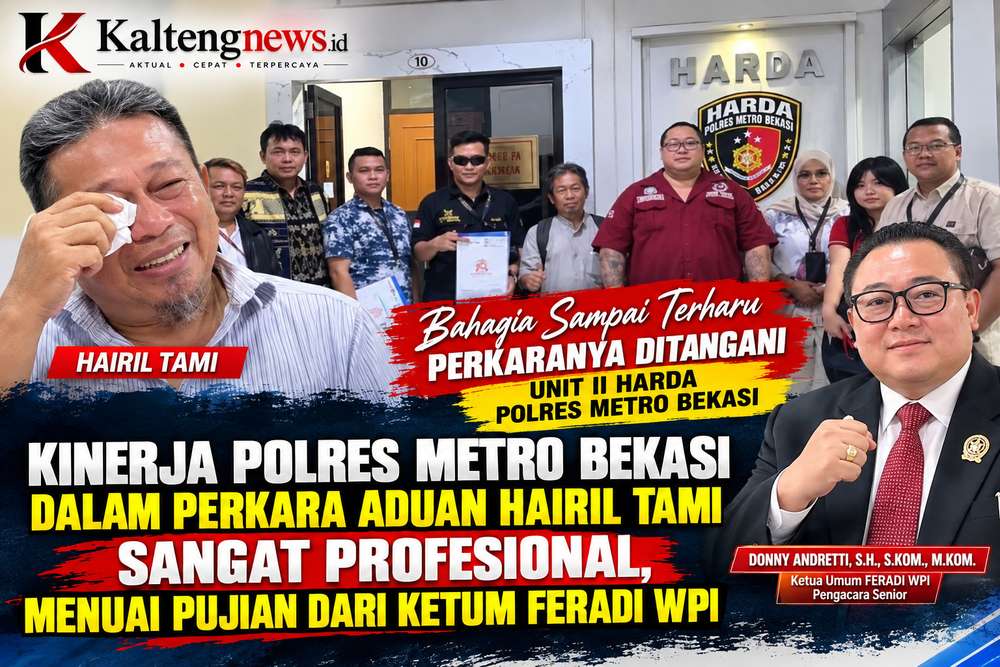 Kinerja Unit II Harda Polres Metro Bekasi Dipuji dalam Penanganan Aduan Hairil Tami