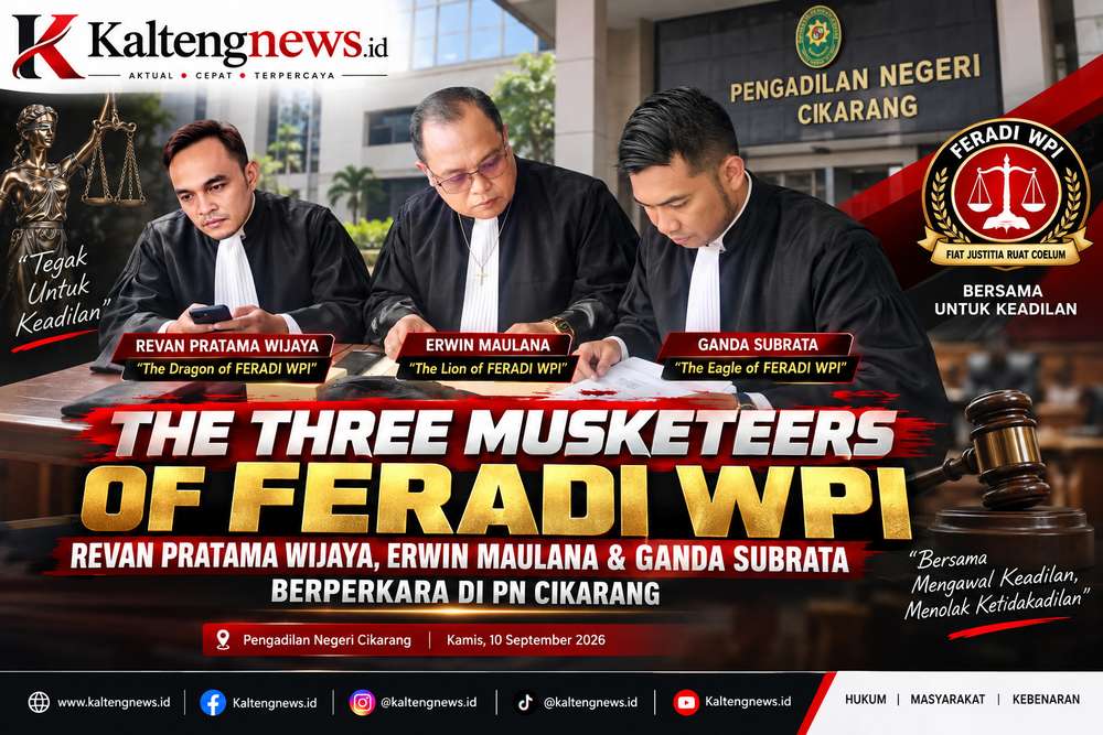 Tiga Advokat FERADI WPI Hadir di PN Cikarang, Revan, Erwin dan Ganda Kawal Perkara