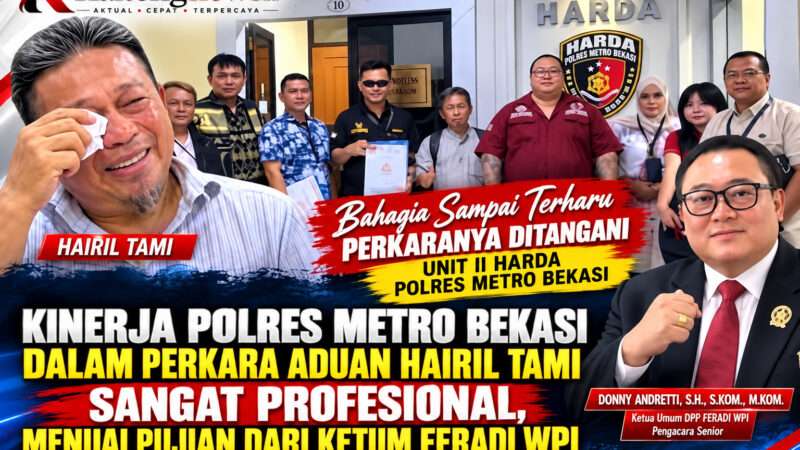 Donny Andretti Apresiasi Penanganan Aduan Hairil Tami di Unit II Harda Polres Metro Bekasi