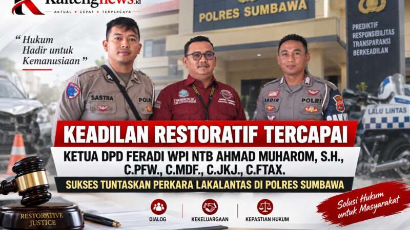 Perkara Lakalantas di Sumbawa Berakhir Restorative Justice