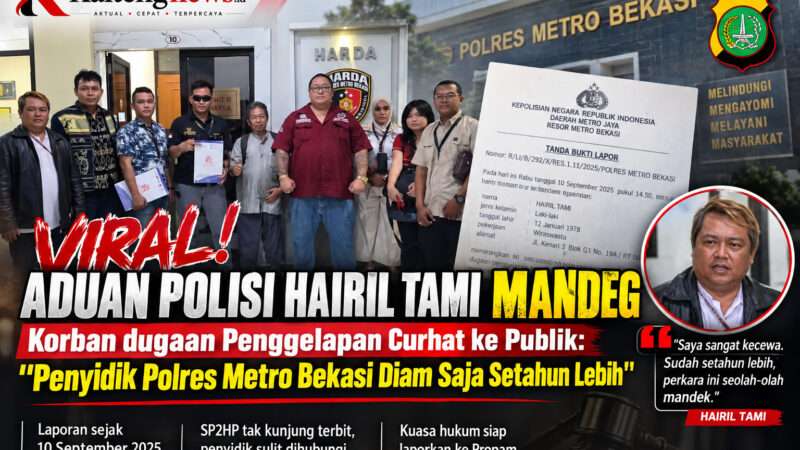 Aduan Hairil Tami di Polres Metro Bekasi Disorot, Setahun Belum Jelas