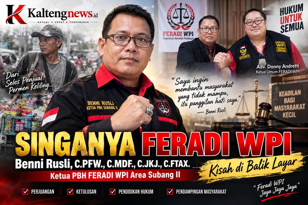 Dari Penjual Permen Keliling hingga Aktif Dampingi Masyarakat, Kisah Benni Rusli di FERADI WPI
