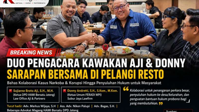 Aji dan Donny Bahas Kolaborasi Perkara Hukum