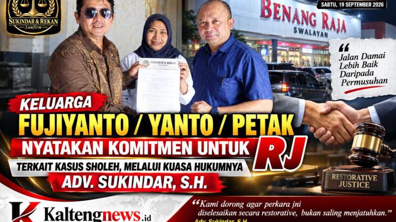 Keluarga Fujiyanto Nyatakan Komitmen RJ dalam Kasus Sholeh