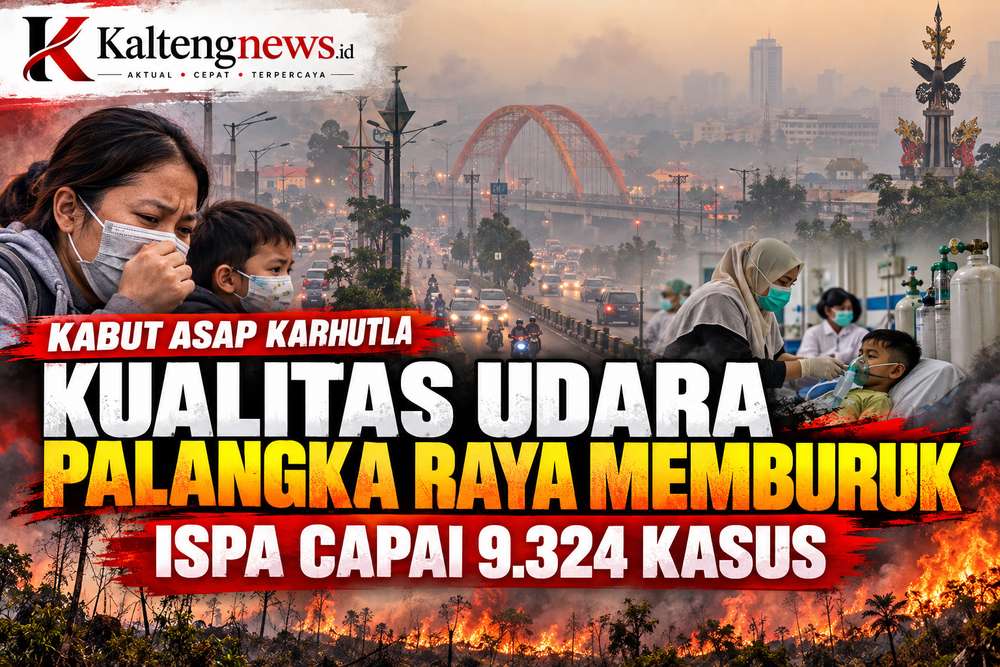 Kualitas Udara Palangka Raya Memburuk, ISPA Capai 9.324 Kasus