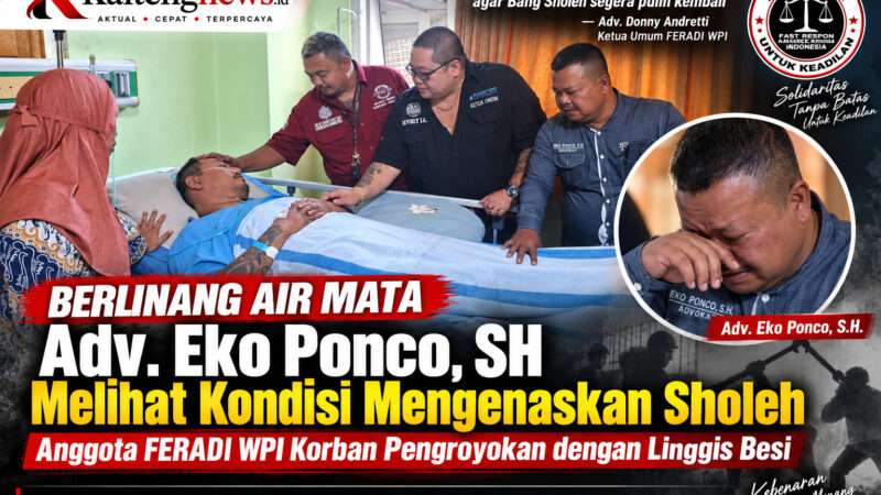 Eko Ponco Berlinang Air Mata Melihat Kondisi Sholeh di RSUD Salatiga