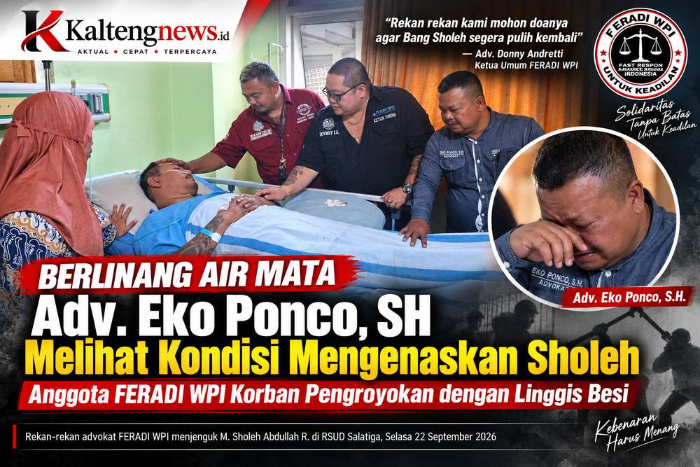 Eko Ponco Berlinang Air Mata Melihat Kondisi Sholeh di RSUD Salatiga