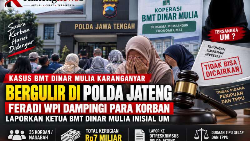 35 Nasabah BMT Dinar Mulia Laporkan Dugaan Penipuan Rp7 Miliar ke Polda Jateng
