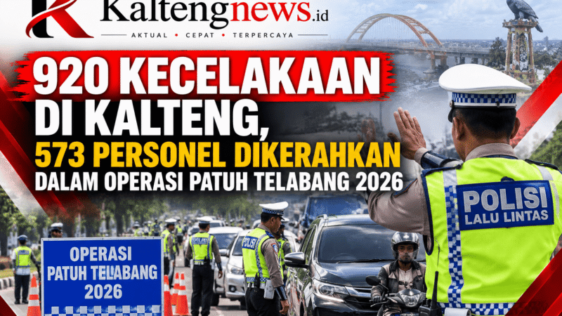 920 Kecelakaan di Kalteng, 573 Personel Dikerahkan dalam Operasi Patuh Telabang 2026