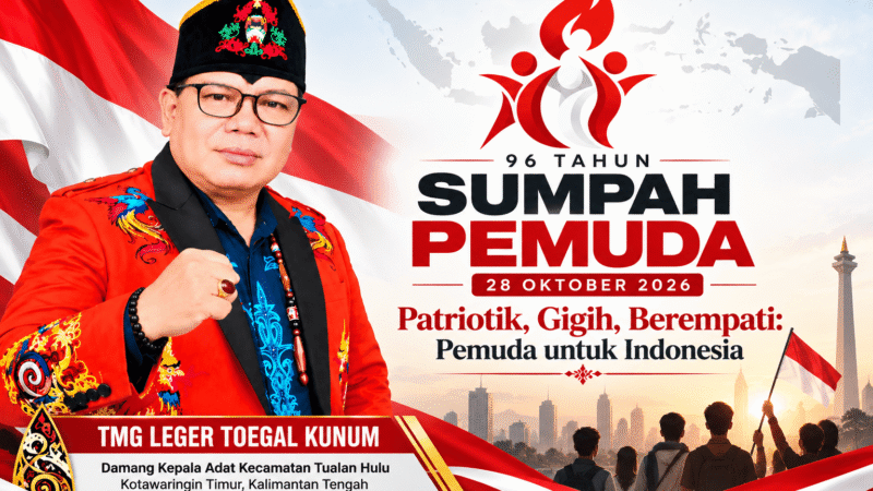 TMG Leger Toegal Kunum: Sumpah Pemuda 2026, Saatnya Pemuda Patriotik, Gigih dan Berempati