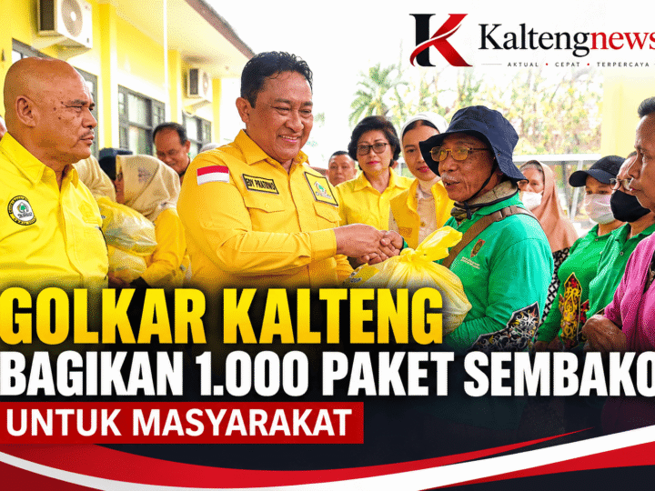 Golkar Kalteng Bagikan 1.000 Paket Sembako, Sasar Ojol hingga Petugas Kebersihan