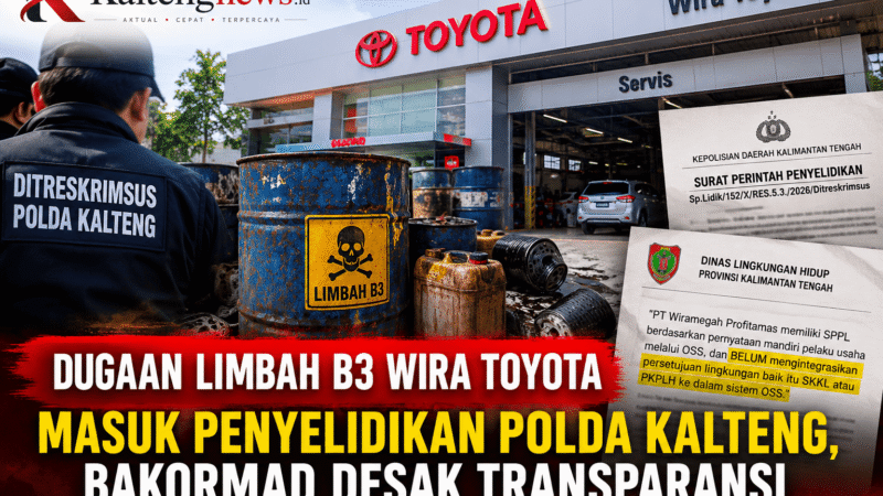 Polda Kalteng Selidiki Dugaan Limbah B3 Wira Toyota, BAKORMAD Desak Transparansi