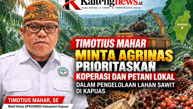 Timotius Mahar Minta Agrinas Prioritaskan Koperasi dan Petani Lokal di Kapuas