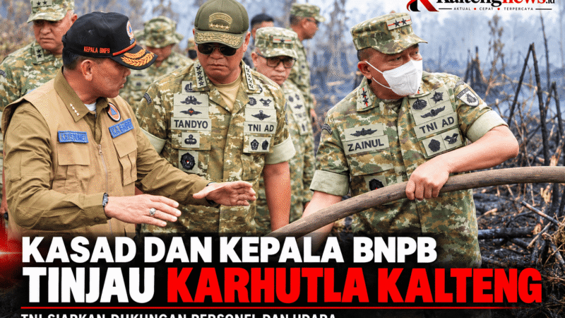 Pangdam XXII/TB Dampingi Kasad dan Kepala BNPB Tinjau Karhutla di Kalsel-Kalteng