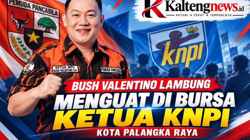 Bush Valentino Lambung Mencuat di Bursa Ketua KNPI Kota Palangka Raya