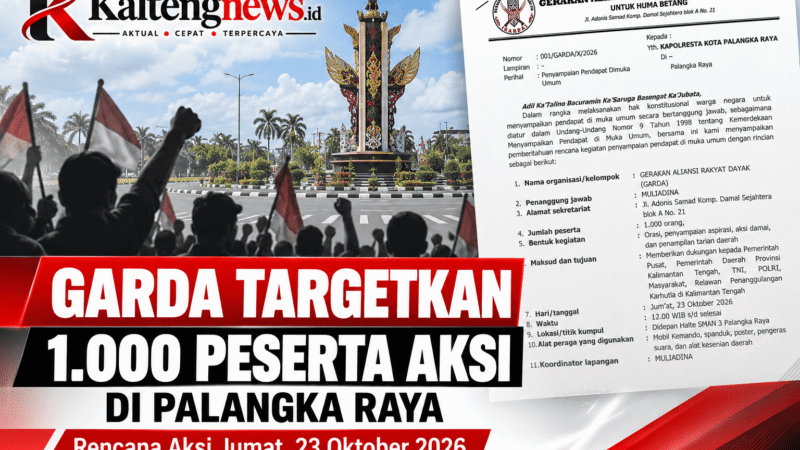 GARDA Targetkan 1.000 Peserta dalam Rencana Aksi di Palangka Raya