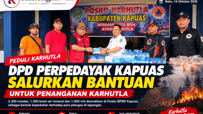 DPD PERPEDAYAK Kapuas Salurkan Bantuan untuk Penanganan Karhutla