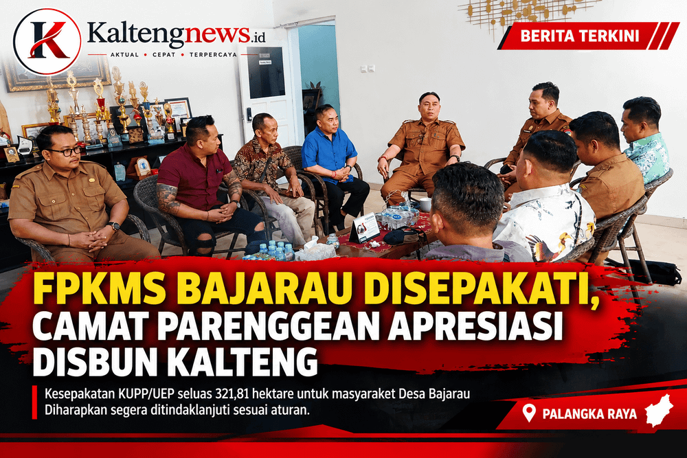 FPKMS Bajarau Disepakati, Camat Parenggean Apresiasi Disbun Kalteng