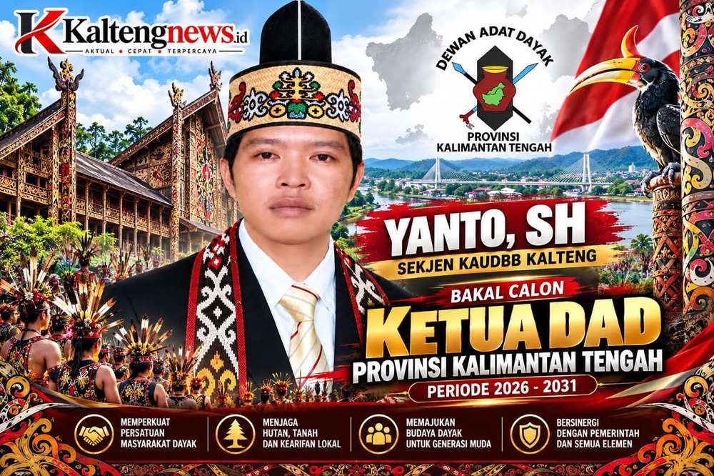 Yanto, SH Muncul sebagai Bakal Calon Ketua DAD Kalteng, Usung Persatuan dan Penguatan Adat Dayak