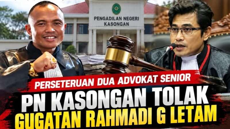 Perseteruan Dua Advokat Senior. PN Kasongan Tolak Gugatan Rahmadi G Letam, SH