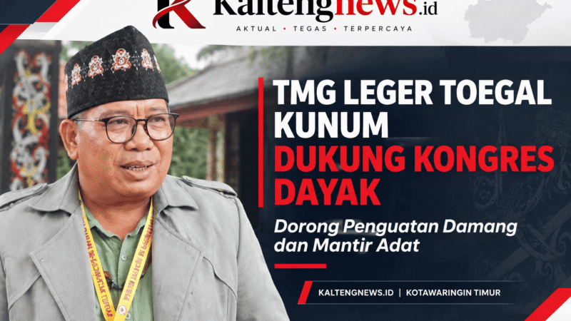 132 Tahun Tumbang Anoi, TMG Leger Toegal Kunum Dukung Kongres Dayak