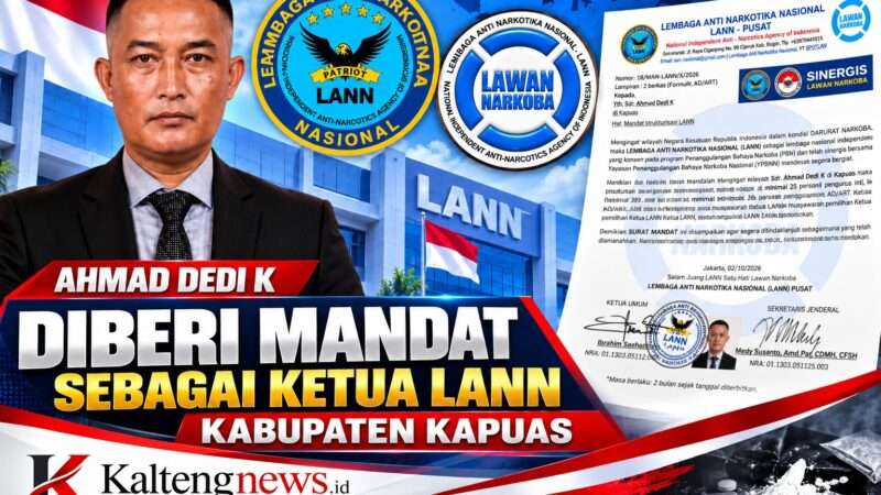 Ahmad Dedi K Diberi Mandat Pimpin Strukturisasi LANN Kabupaten Kapuas