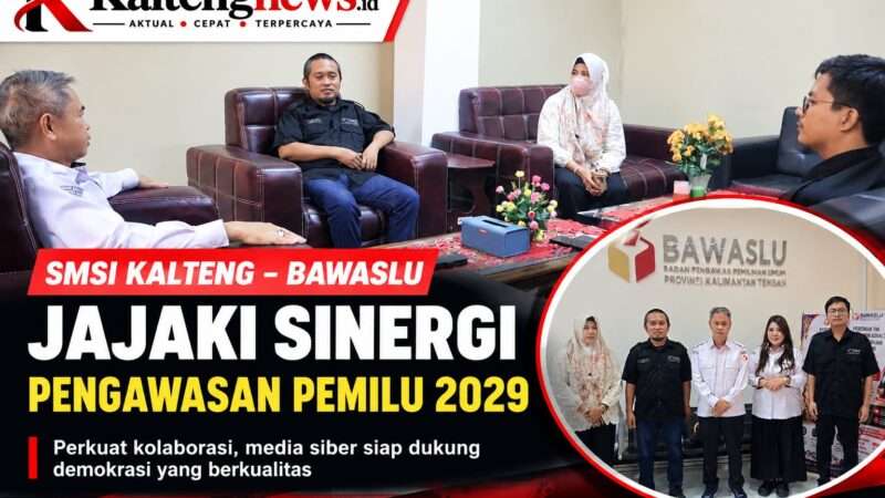 SMSI Kalteng-Bawaslu Jajaki Sinergi Pengawasan Pemilu 2029