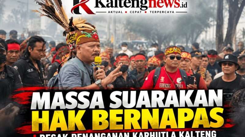 Massa Suarakan Hak Bernapas, Pemerintah Didesak Tetapkan Karhutla Kalteng sebagai Bencana Nasional
